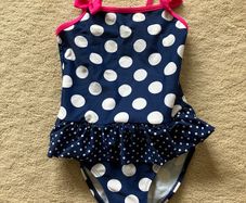 Gorgeous polka dot girls swimsuit