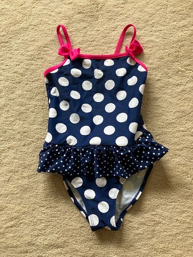 Gorgeous polka dot girls swimsuit