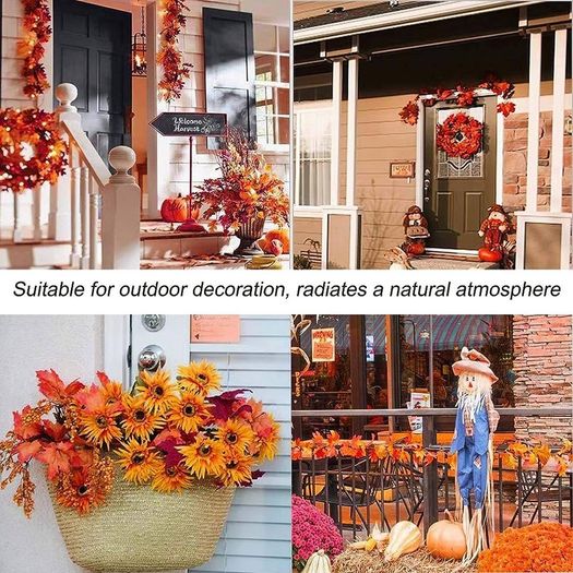 Autumn Decorations, Fairy Lights, 10 Maple Leaf Light, Garden Lights Outdoor Lights, Autumn Wreath, Christmas Decorations Halloween Decorations Leaves Decoration Thanksgiving Decorations