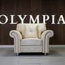 Olympia Cream Fullback Plush Velvet Fabric Sofa Set Image 9