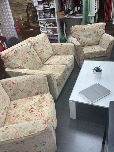 sofa and 2 armchairs