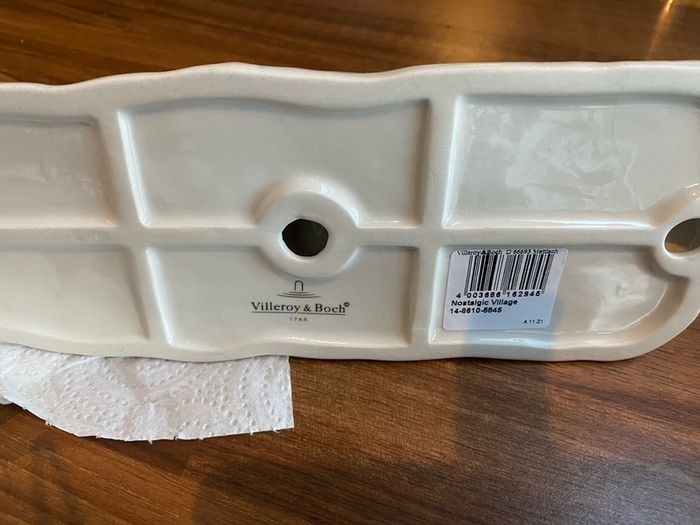 Villeroy & Boch rare collectible Santa Sleigh with candle holder