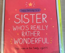 Happy Birthday Sister Card