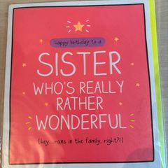 Happy Birthday Sister Card