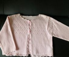 Cardigan for baby aged 9-12m. Pink. New with tags.