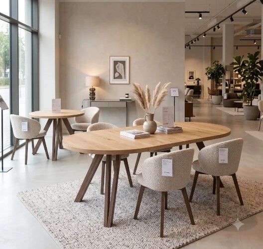 Marco Modern Extendable Round Dining Table 100-140