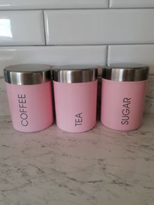 Coffee, tea and Sugar Kitchen cannisters