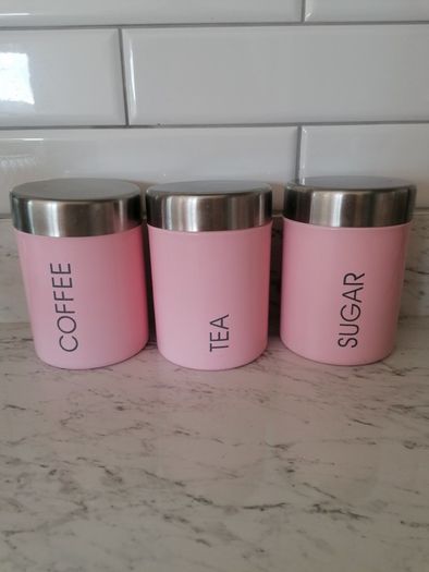 Coffee, tea and Sugar Kitchen cannisters