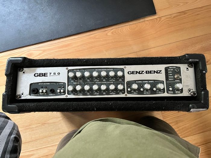 Genz Benz 750 Bass amp head and 2x10 EBS NEO Cab