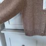 Inwear designer brand mink brown cashmere and wool cardigan with covered buttons BRAND NEW Image 4