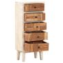 Drawer Cabinet 45x30x105 cm Solid Reclaimed Wood Image 4