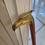 Vintage walking stick solid brass eagle head Image 2