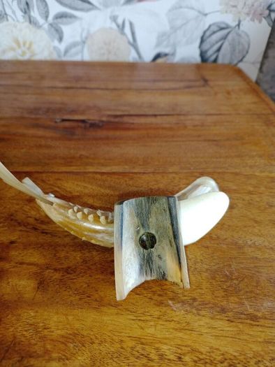 Vintage Carved Horn Fish