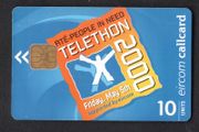 2000 Ireland 10 unit RTE-People in Need Telethon (ODS3) Call Card Used
