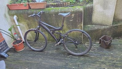 Double suspension mountain bike