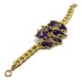 Vintage brutalist amethyst bracelet Image 5