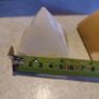 Lovely Set Of 2  Alabaster Pyramids As Paperweight Or Decorative Ornament. Image 4