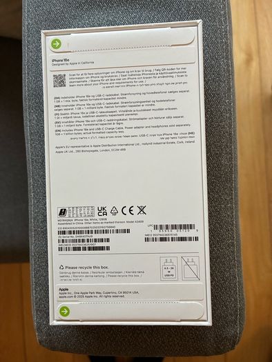Apple iPhone 16e 128gb white