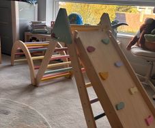 Wooden Pikler Triangle Climbing Frame
