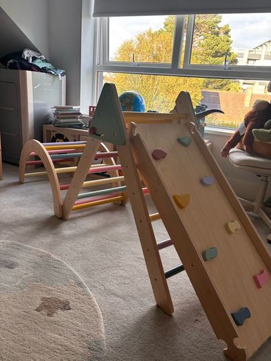 Wooden Pikler Triangle Climbing Frame