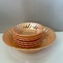 Anchor Hocking Fire King Peach Lustre Serving Bowl and 6 Dishes Image 3