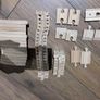 Large collection of wooden train tracks Image 10