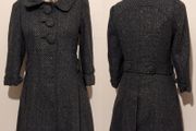 Gorgeous wool mix long grey coat