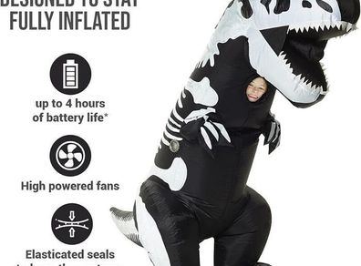 Halloween Inflatable T- Rex Kids Costume