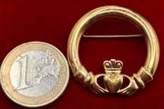Claddagh celtic brooch