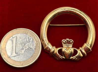 Claddagh celtic brooch