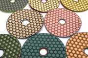 100mm Dry Polishing Pads For Granite + Free Backer
