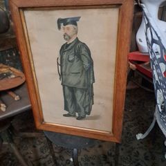 Vintage Original Framed Print