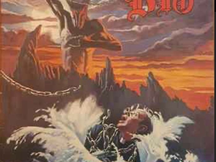 DIO Holy Diver original 1983 release with original inner lyric sheet vinyl record in near mint condition