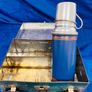Antique thermos flask and lunch box Image 2