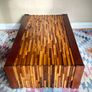 Vintage 70s Percival Lafer Coffee Table, Brazil, Exotic Wood Image 3