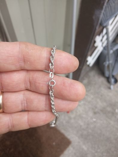 sterling silver rope necklace