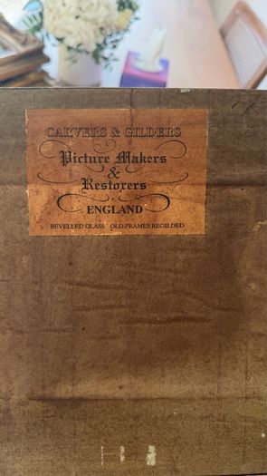 Antique paintings in gilt frame