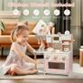 Wooden Play Kitchen for Kids Ages 3-6 Image 3