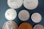 Full set pre decimal Eire coins