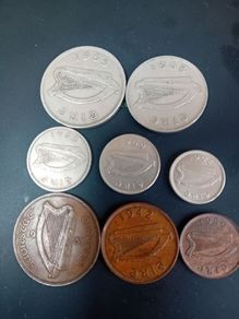 Full set pre decimal Eire coins