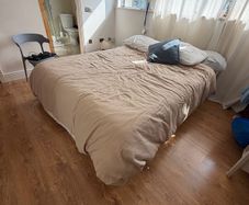 IKEA BRIMNES Bed Frame with Storage  Headboard  White King Size