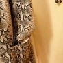 Women's Faux Suede Snake Print Coat Size M Image 4