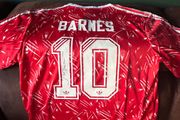 John Barnes signed Liverpool jersey