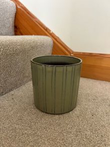 Olive Green Teracotta Plant Pot