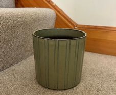 Olive Green Teracotta Plant Pot
