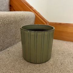 Olive Green Teracotta Plant Pot