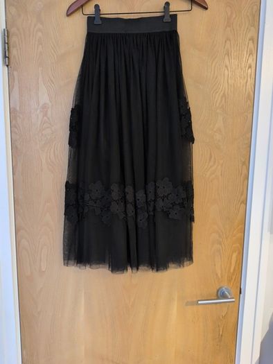 Paris Et Moi Collection Black  Tulle  Skirt. S. S -10.    B.NW.T.
