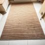 Beautiful Hand Bound Wool Stripe Rug 240 x 154cm Image 2