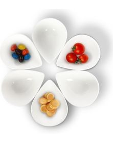 Six Dessert bowls - White. Brand new