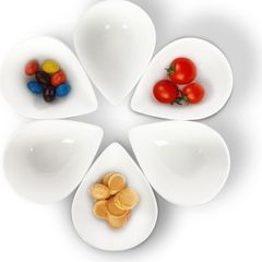 Six Dessert bowls - White. Brand new